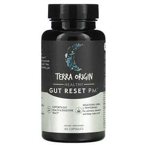 Terra Origin, Healthy Gut Reset PM, 60 Capsules'