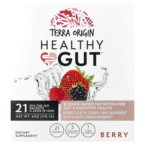 Healthy Gut™, Berry, 21 On The Go Packets, 0.26 oz (8.1 g) Each