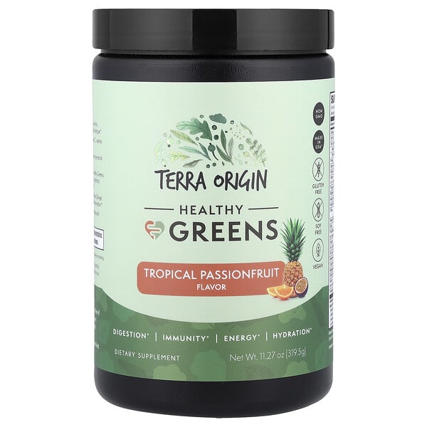 Healthy Greens, Tropical Passionfruit, 11.27 oz (319.5 g)