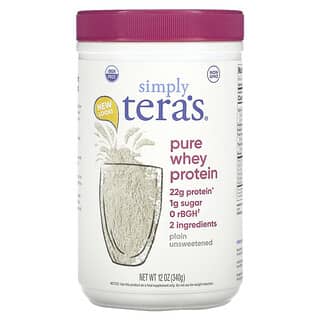 Simply Tera's, 순수 유청 단백질, 플레인, 무가당, 340g(12oz)
