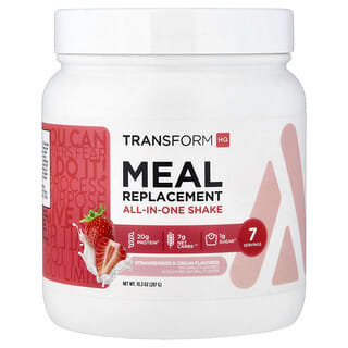 TransformHQ, 代餐，多合一奶昔，草莓和奶油味，10.3 盎司（287 克）