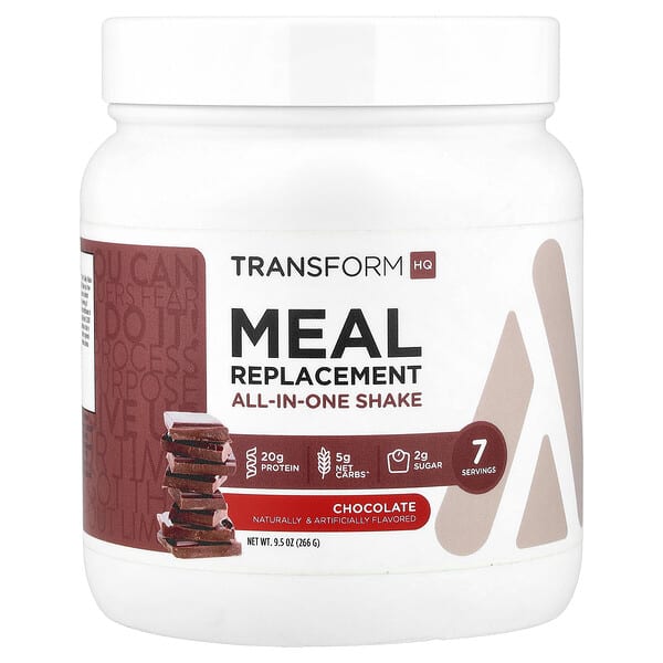 TransformHQ, Everyday, Meal Replacement Shake, Chocolate, 10.5 oz (297.5 g) — product photo 1