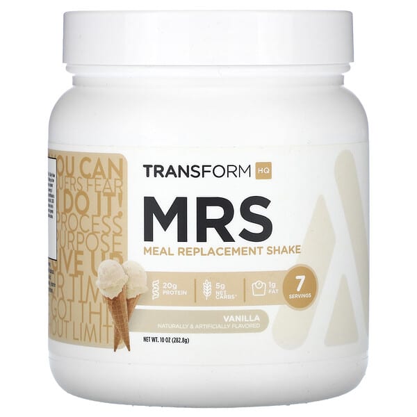TransformHQ MRS, Meal Replacement Shake, Vanilla, 10 oz (282.8 g)