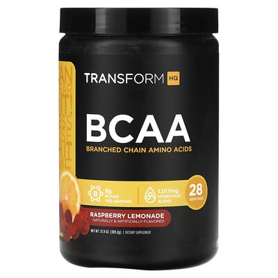 TransformHQ, BCAAs, Raspberry Lemonade Flavor, 13.9 oz (389.2 g)