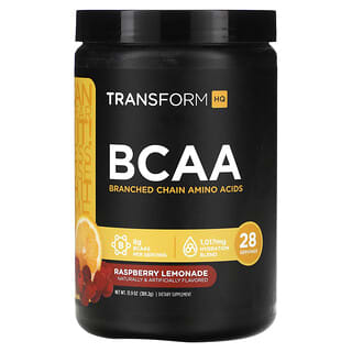 TransformHQ, BCAA, Limonada de frambuesa`` 389,2 g (13,9 oz)