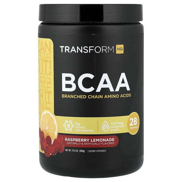 TransformHQ, BCAA, Raspberry Lemonade, 389 g (13.9 oz)