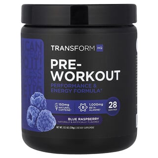 TransformHQ, Preentrenamiento, Frambuesa azul`` 378 g (13,3 oz)