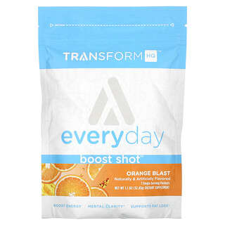 TransformHQ, Todos los días, Boost Shot, Explosión de naranja`` 32,45 g (1,1 oz)