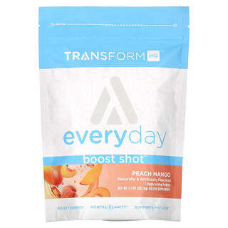 TransformHQ, Everyday, Boost Shot, Pêche et mangue, 30,24 g