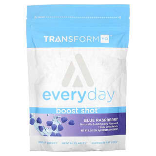 TransformHQ‏, Everyday, Boost Shot, בטעם פטל כחול, 34.3 גרם (1.2 אונקיות)