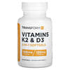 Vitamines K2 et D3, 120 capsules à enveloppe molle