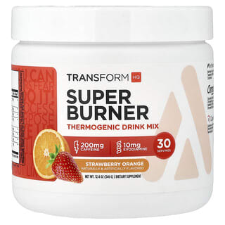 TransformHQ, Super Burner，產熱混合飲品，草莓橙味，10.6 盎司（297 克）