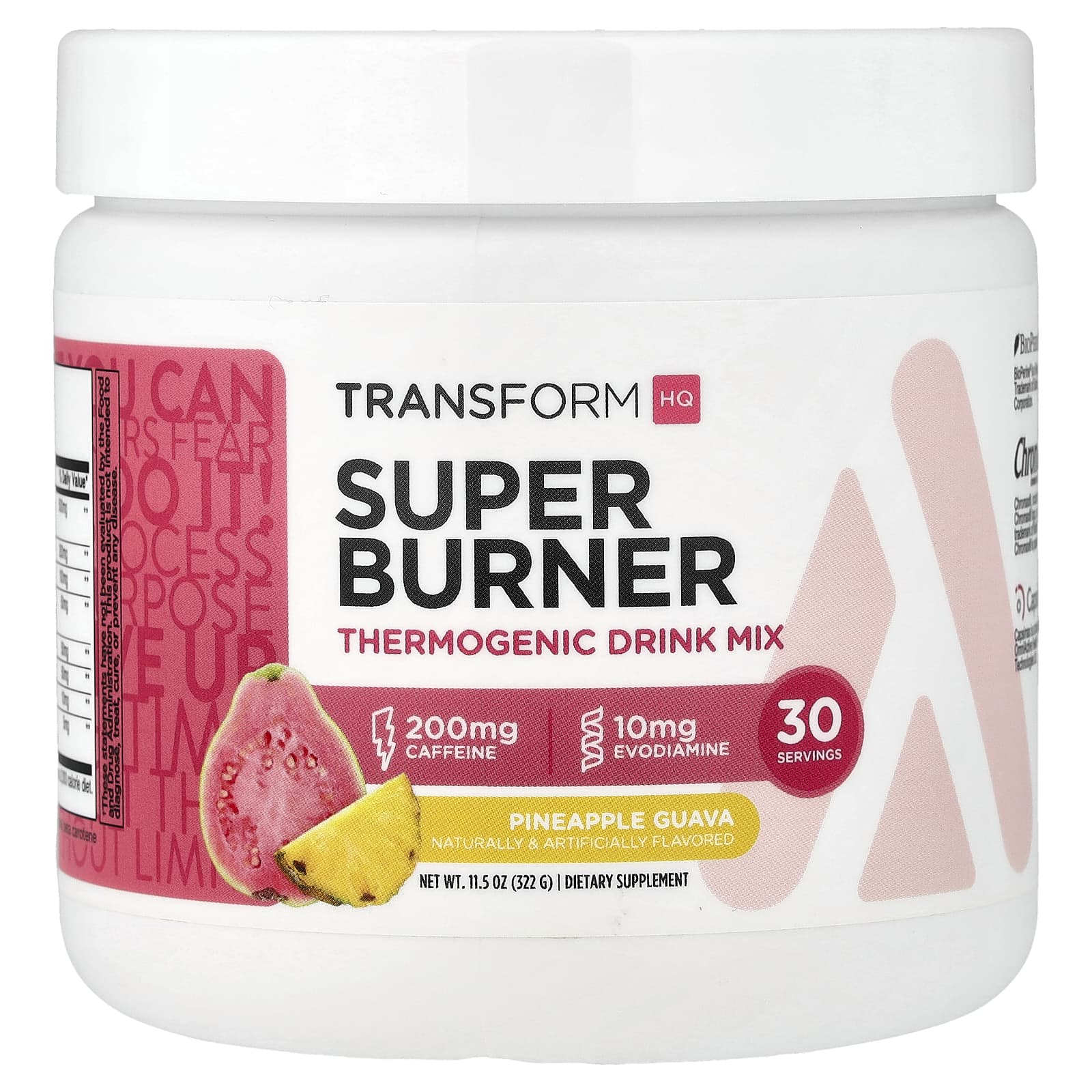 TransformHQ Super Burner, Thermogenic Drink Mix – Pineapple Guava – 322 g de TransformHQ