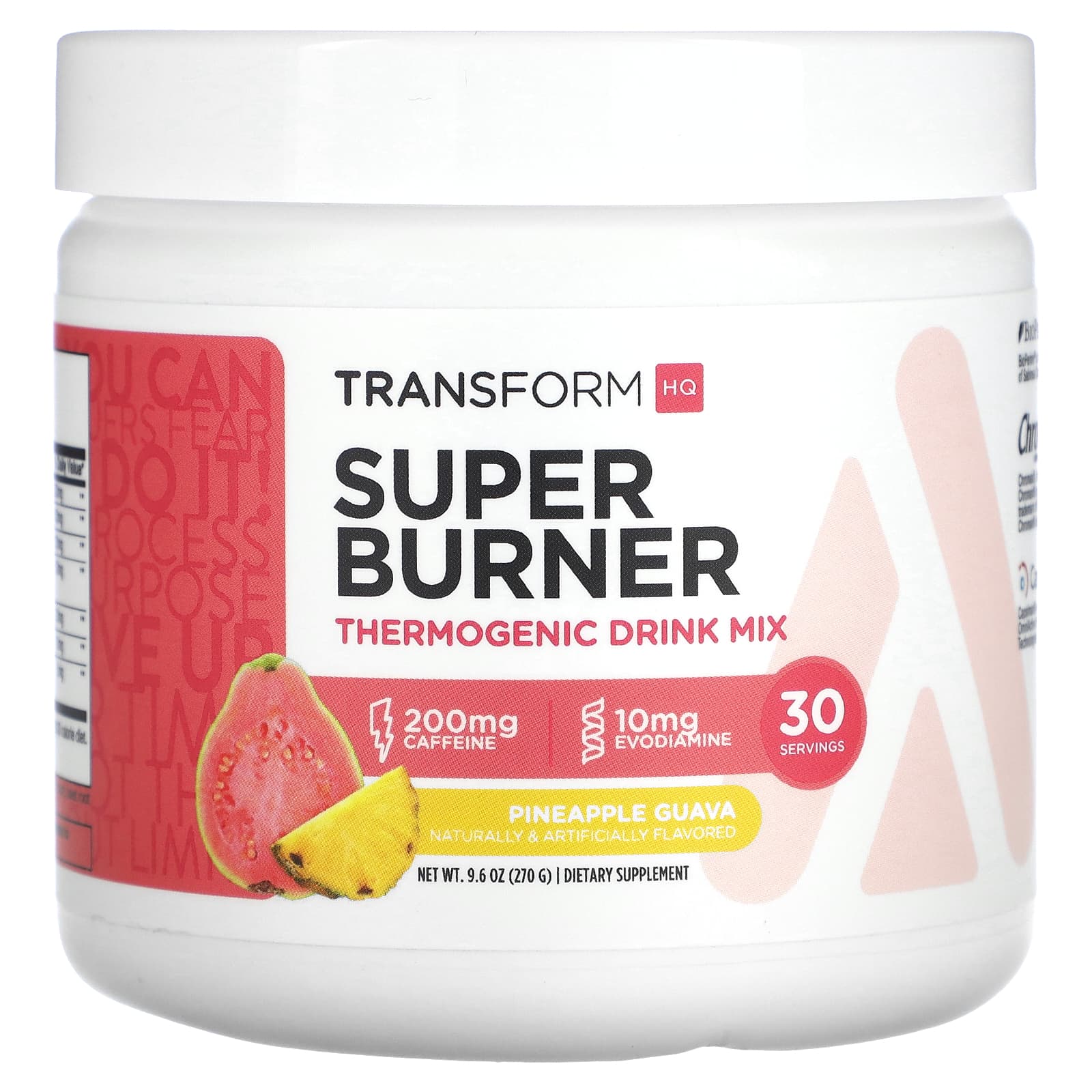 TransformHQ, Super Burner, Thermogenic Drink Mix, Pineapple Guava, 9.6