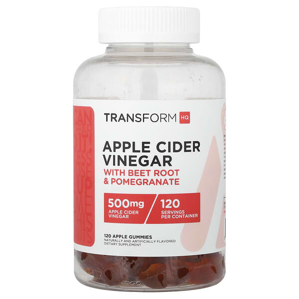 TransformHQ, Apple Cider Vinegar Gummies, Apple, 120 Gummies — product photo 1