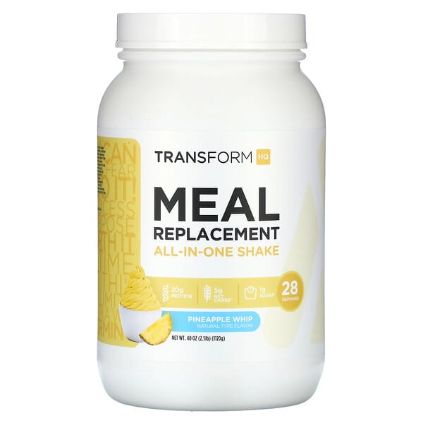 TransformHQ Meal Replacement, All-in-One Shake, Pineapple Whip, 2.5 lb 40 oz (1120 g)