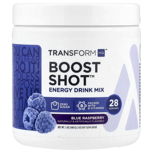 Boost Shot™, Energy Drink Mix, Blue Raspberry, 5 oz (140 g)