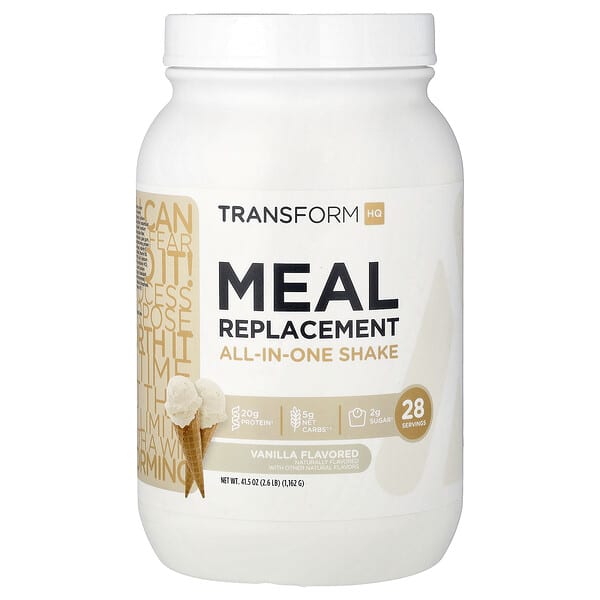TransformHQ, Meal Replacement, All-in-One Shake, Vanilla, 2.5 lb 40.3 (1128 g) — product photo 1