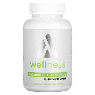 TransformHQ, Wellness, Vitamin C + Rose Hips, 120 Capsules