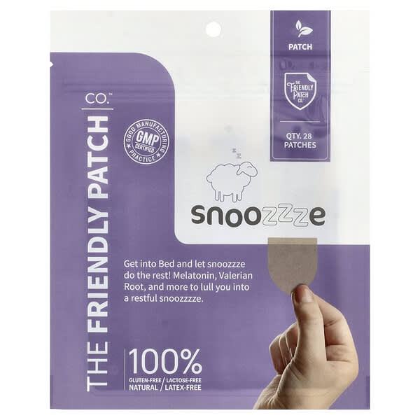 The Friendly Patch Snoozzze, Melatonin Sleep Patch, 28 Patches