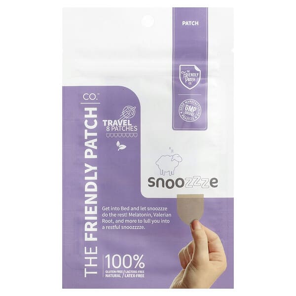 The Friendly Patch, Snoozzze, Melatonin Sleep Patch, 8 Patches