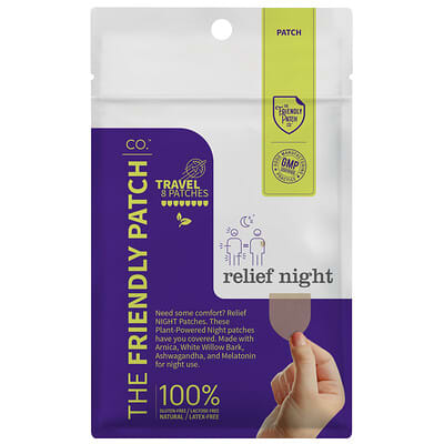 The Friendly Patch, Travel Patches, Overnight Relief, 8 Patches