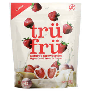 Tru Fru‏, תותים של Nature's, בטעם קרם, 119 גרם (4.2 אונקיות)