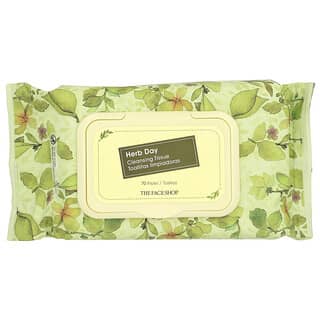 The Face Shop, Herb Day Cleansing Tissue, 70 Wipes