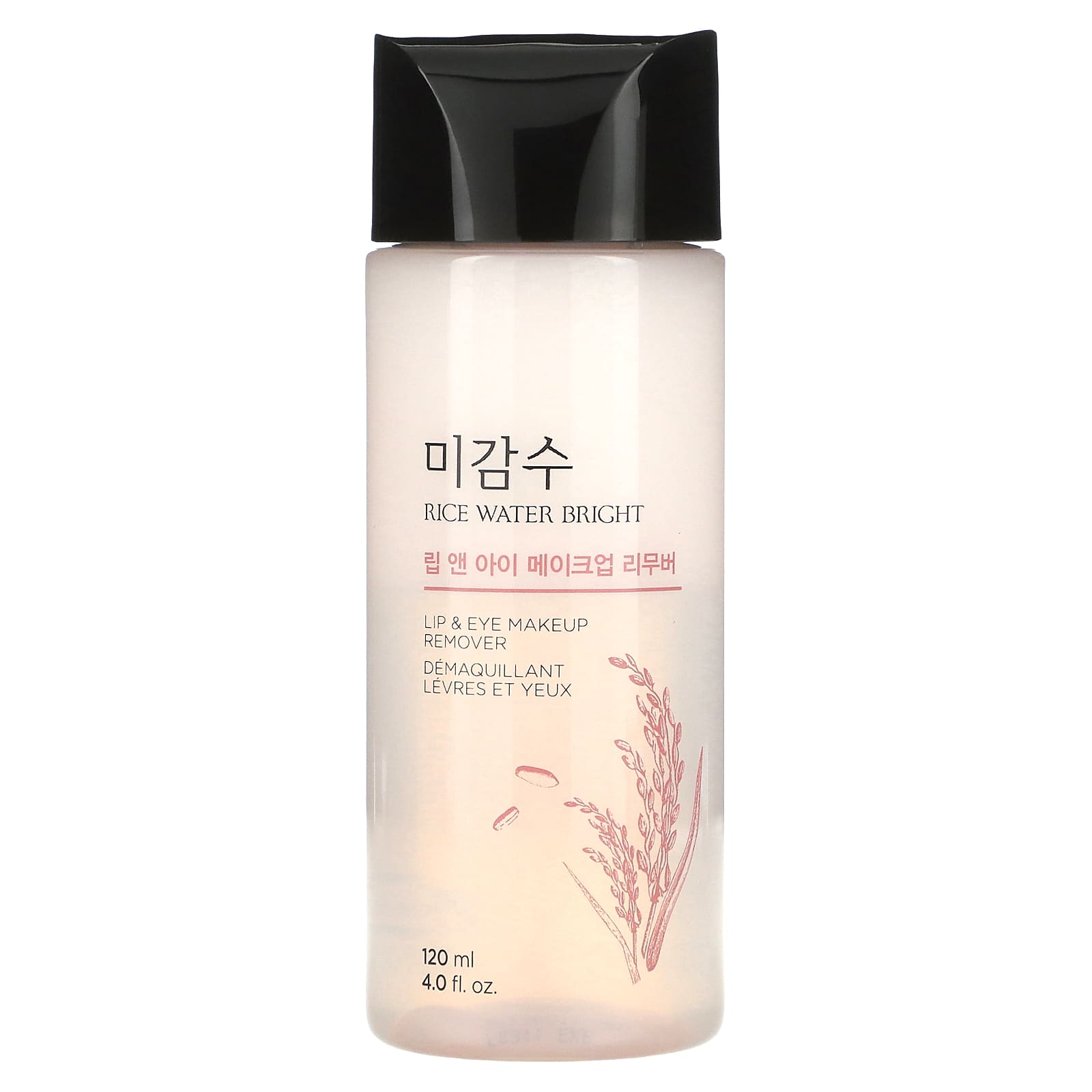 The Face Shop, Rice Water Bright, Lip & Eye Makeup Remover, 4 fl oz