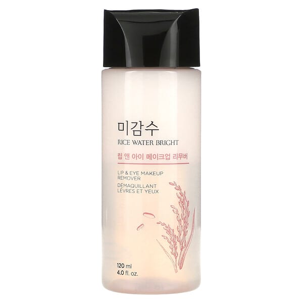 The Face Shop‏, Rice Water Bright, Lip & Eye Makeup Remover, 4 fl oz (120 ml)