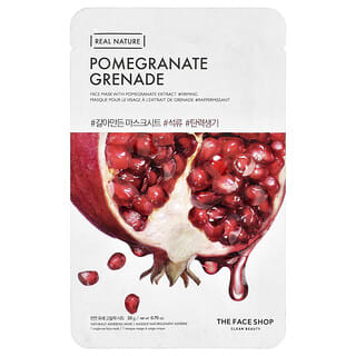 The Face Shop, Real Nature, Beauty Face Mask, Pomegranate Grenade, 1 Sheet, 0.70 oz (20 g)