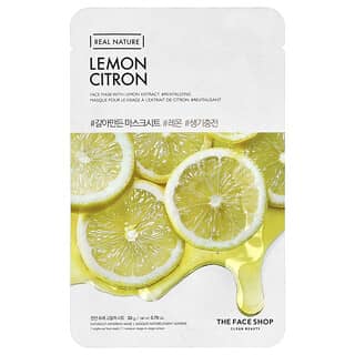The Face Shop, Real Nature, Face Beauty Mask, Lemon , 1 Sheet, 0.70 oz (20 g)
