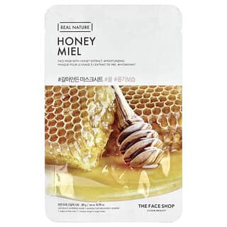 The Face Shop, Real Nature, Beauty Face Mask, Honey, 1 Sheet, 0.7 oz (20 g)