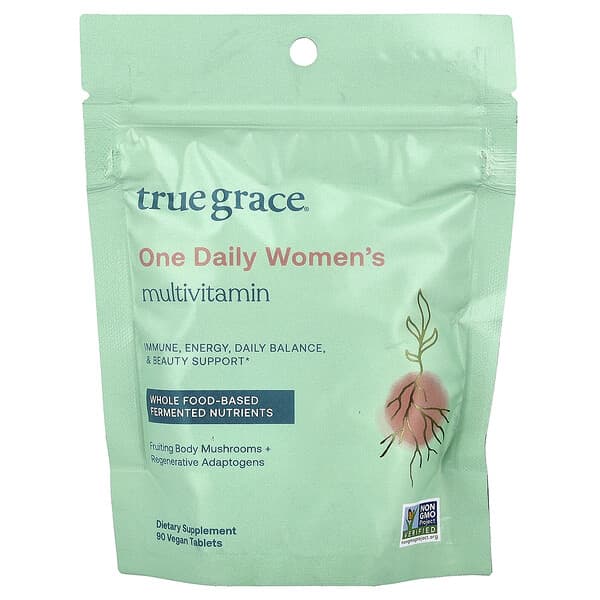 True Grace, One Daily Women's Multivitamin, 90 Vegan Tablets — product photo 1