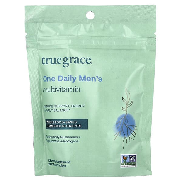 True Grace, One Daily Men's Multivitamin, 90 Vegan Tablets — product photo 1