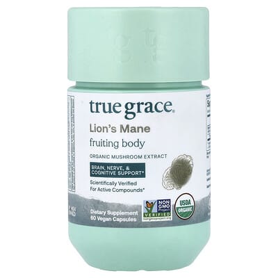 True Grace, Lion's Mane, 60 Vegan Capsules