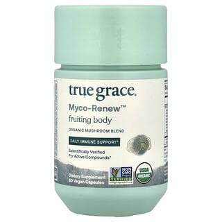 True Grace, Myco-Renew™ Fruiting Body, 60 Vegan Capsules