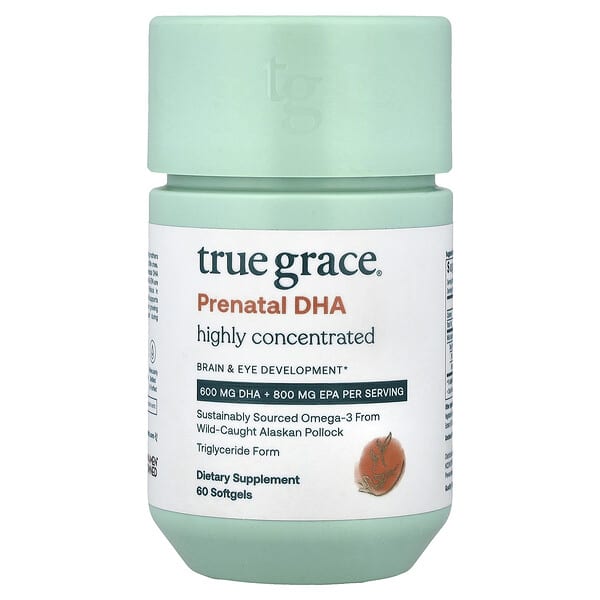 True Grace, Prenatal DHA, 60 Softgels — product photo 1