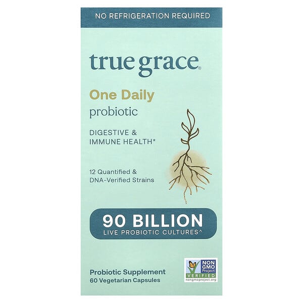 True Grace, 데일리 프로바이오틱 원, 베지 캡슐 60정
