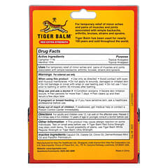 Tiger Balm, Schmerzlinderndes Salbe, Extrastark, .63 oz (18 g)