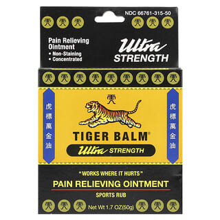 Tiger Balm, Обезболивающая мазь ультрасильного действия, 50 г (1,7 унции)