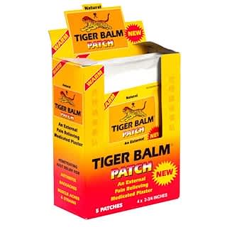 Tiger Balm Patch 4x2.75 inch Regular Size, 5 patches
