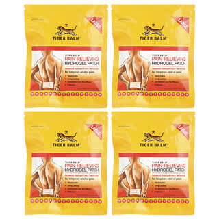 Tiger Balm, Pain Relieving Hydrogel Patch, Large, 4 Patches
