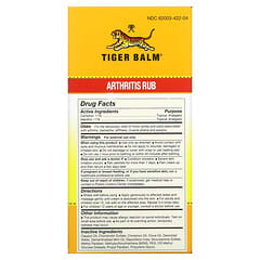 Tiger Balm, Arthritis Rub, Alcohol-Free, 4 fl oz (113 ml)