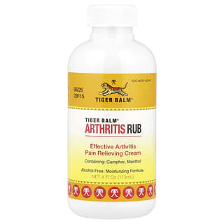 Tiger Balm, Rub pour l'arthrite, sans alcool, 113 ml