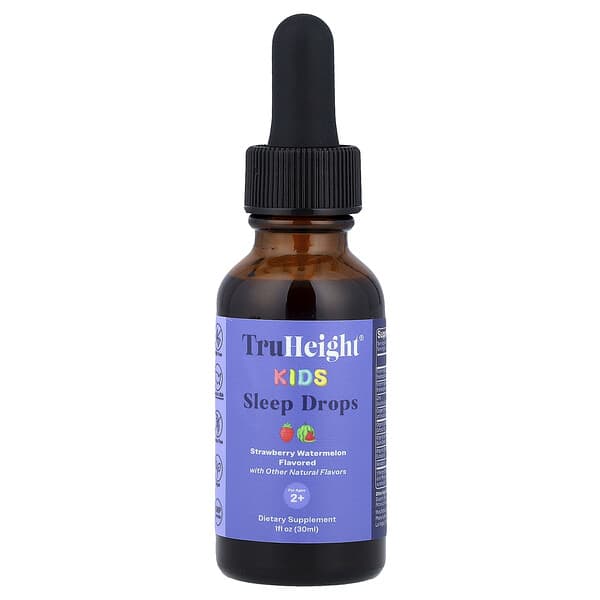 Kids Sleep Drops, For Ages 2+, Strawberry, Watermelon, 1 fl oz (30 ml)