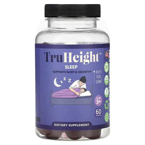 TruHeight Sleep Gummy, For Age 5+, 60 Gummies