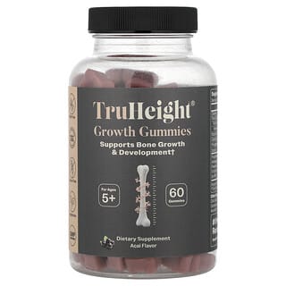 TruHeight, Growth Gummies, Ages 5+, асаи, 60 жевательных таблеток