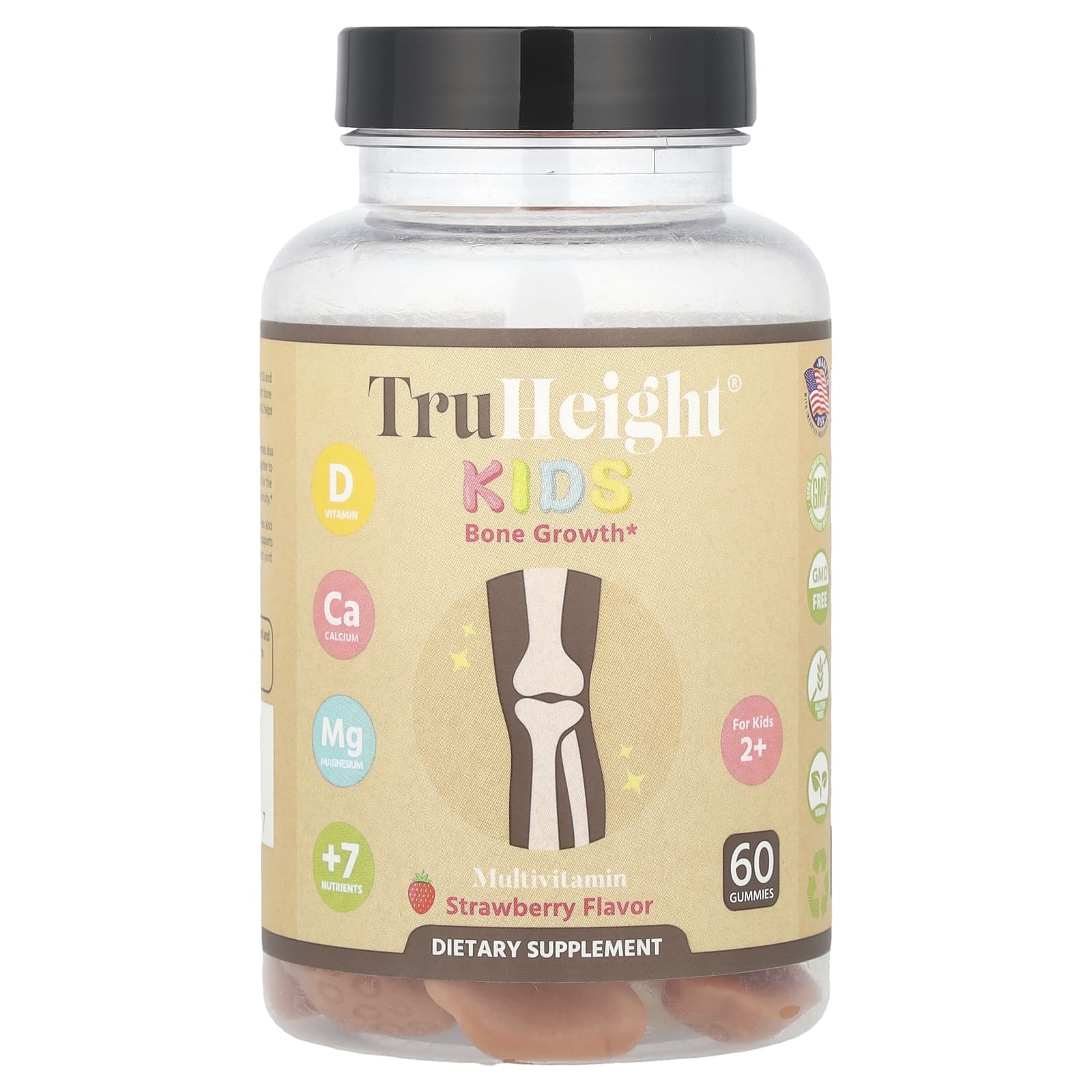 お子様向け、Bone Growth Gummies、2歳以上のお子様向け