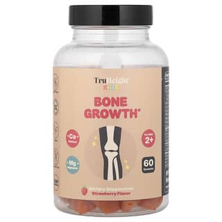 TruHeight, 어린이용, 뼈 성장 촉진 구미젤리, 만 2세 이상 어린이용, 딸기, 구미젤리 60개